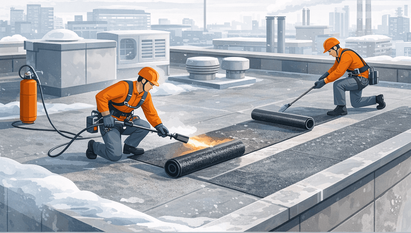 Плоская кровля