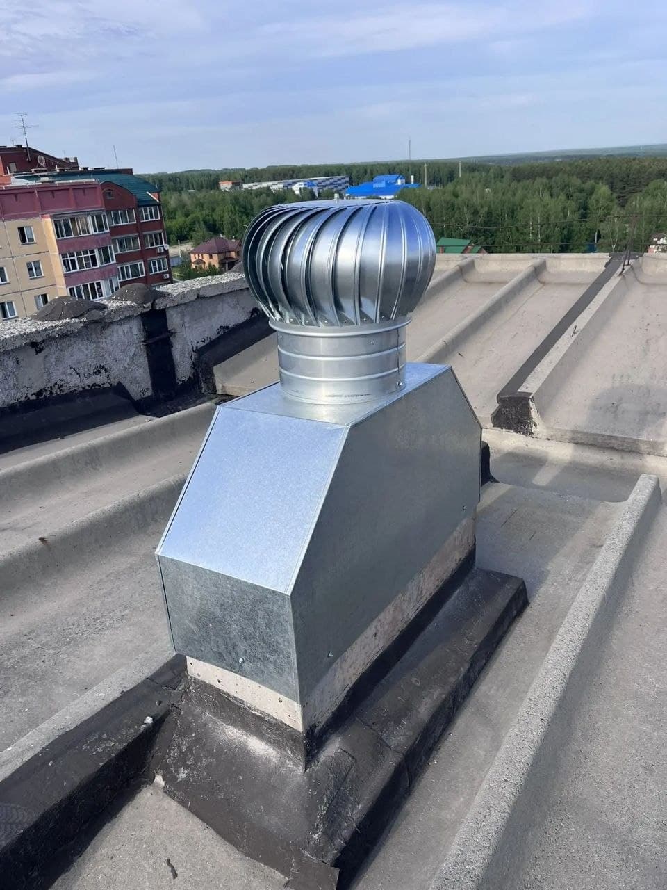 Установка турбодефлектор, г. Новосибирск, ул.Ключ-Камышенское плато, д. 10